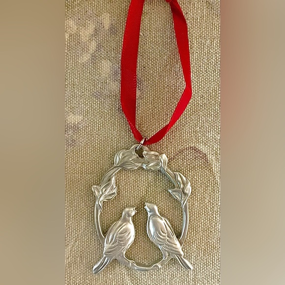 🇨🇦Pewter turtle doves ornament 🎄 - Picture 4 of 5